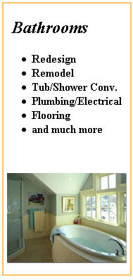 Bathrooms: Remodel, Redesign, Tile, Plumbing, Fixtures